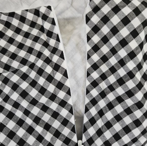 American Living Black & White Gingham Sundress with Spaghetti Straps - Picture 3 of 5